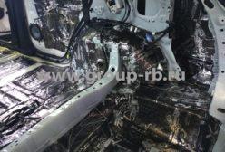 Комплексная шумоизоляция белой Toyota Rav4 - фото 27