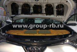 Комплексная шумоизоляция белой Toyota Rav4 - фото 34